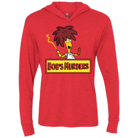 T-Shirts Vintage Red / X-Small Bobs Murders Triblend Long Sleeve Hoodie Tee