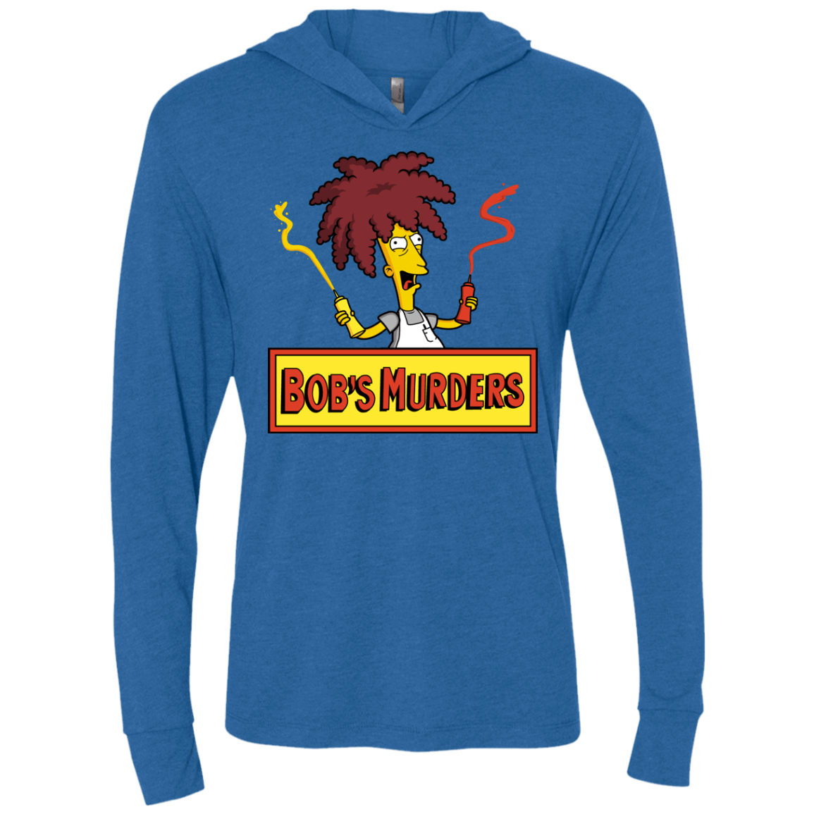 T-Shirts Vintage Royal / X-Small Bobs Murders Triblend Long Sleeve Hoodie Tee