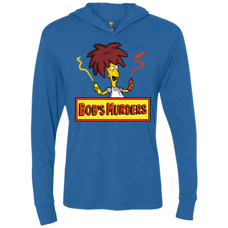 T-Shirts Vintage Royal / X-Small Bobs Murders Triblend Long Sleeve Hoodie Tee