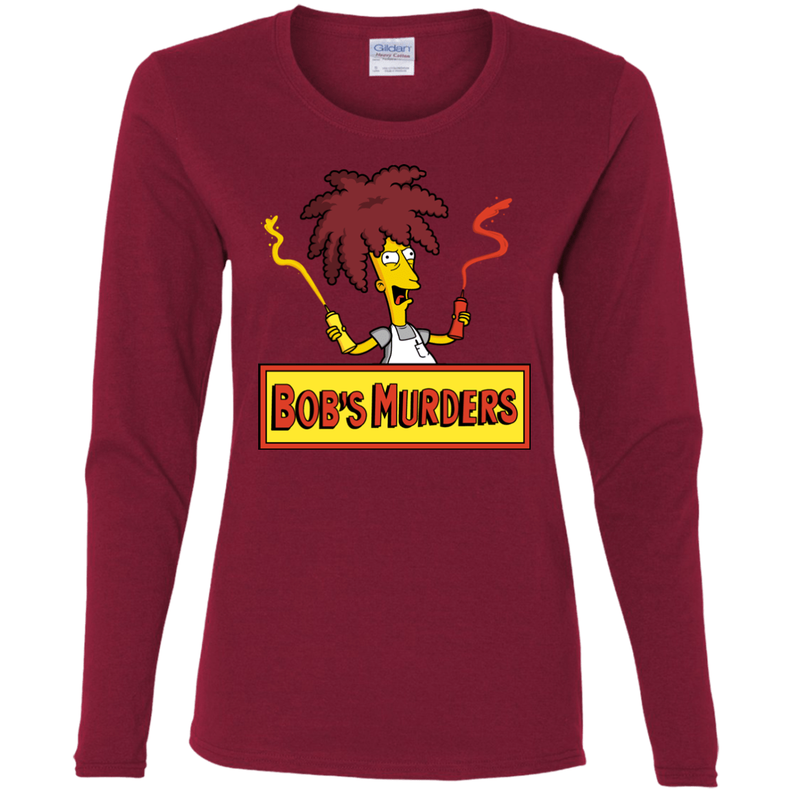 T-Shirts Cardinal / S Bobs Murders Women's Long Sleeve T-Shirt