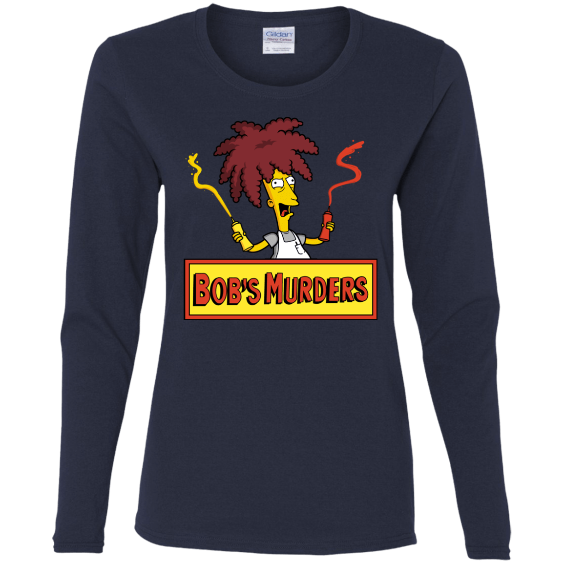 T-Shirts Navy / S Bobs Murders Women's Long Sleeve T-Shirt