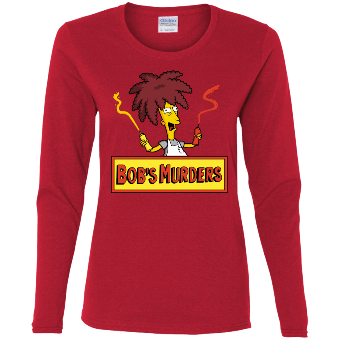 T-Shirts Red / S Bobs Murders Women's Long Sleeve T-Shirt