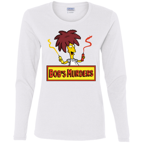 T-Shirts White / S Bobs Murders Women's Long Sleeve T-Shirt