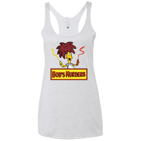 T-Shirts Heather White / X-Small Bobs Murders Women's Triblend Racerback Tank