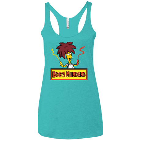 T-Shirts Tahiti Blue / X-Small Bobs Murders Women's Triblend Racerback Tank