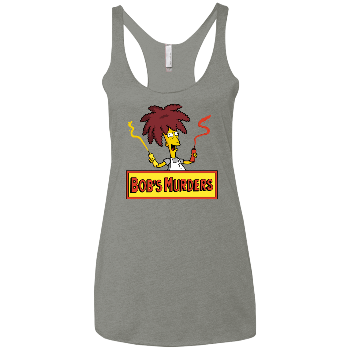 T-Shirts Venetian Grey / X-Small Bobs Murders Women's Triblend Racerback Tank