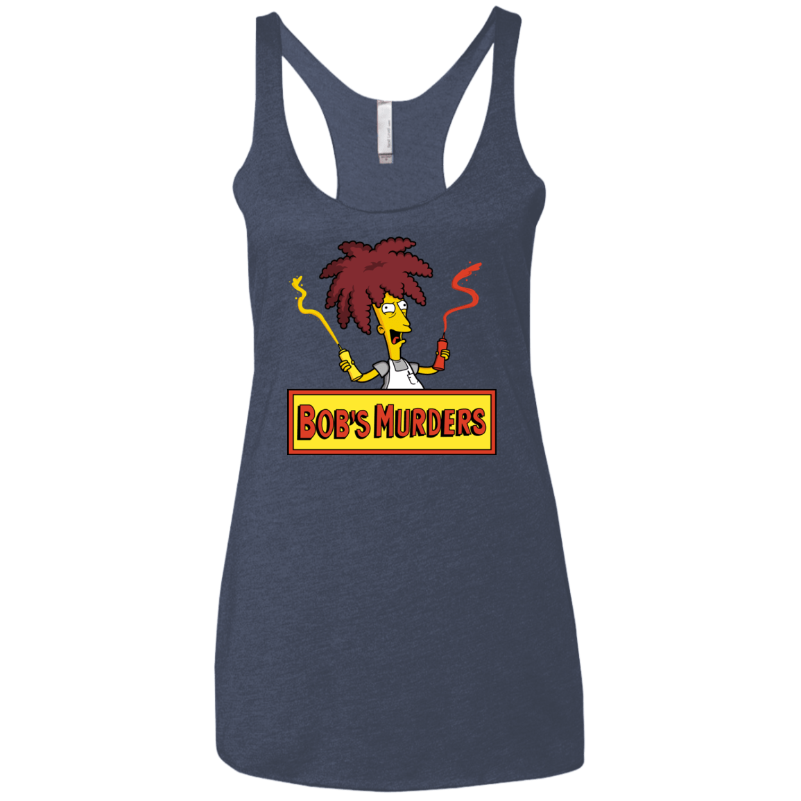 T-Shirts Vintage Navy / X-Small Bobs Murders Women's Triblend Racerback Tank