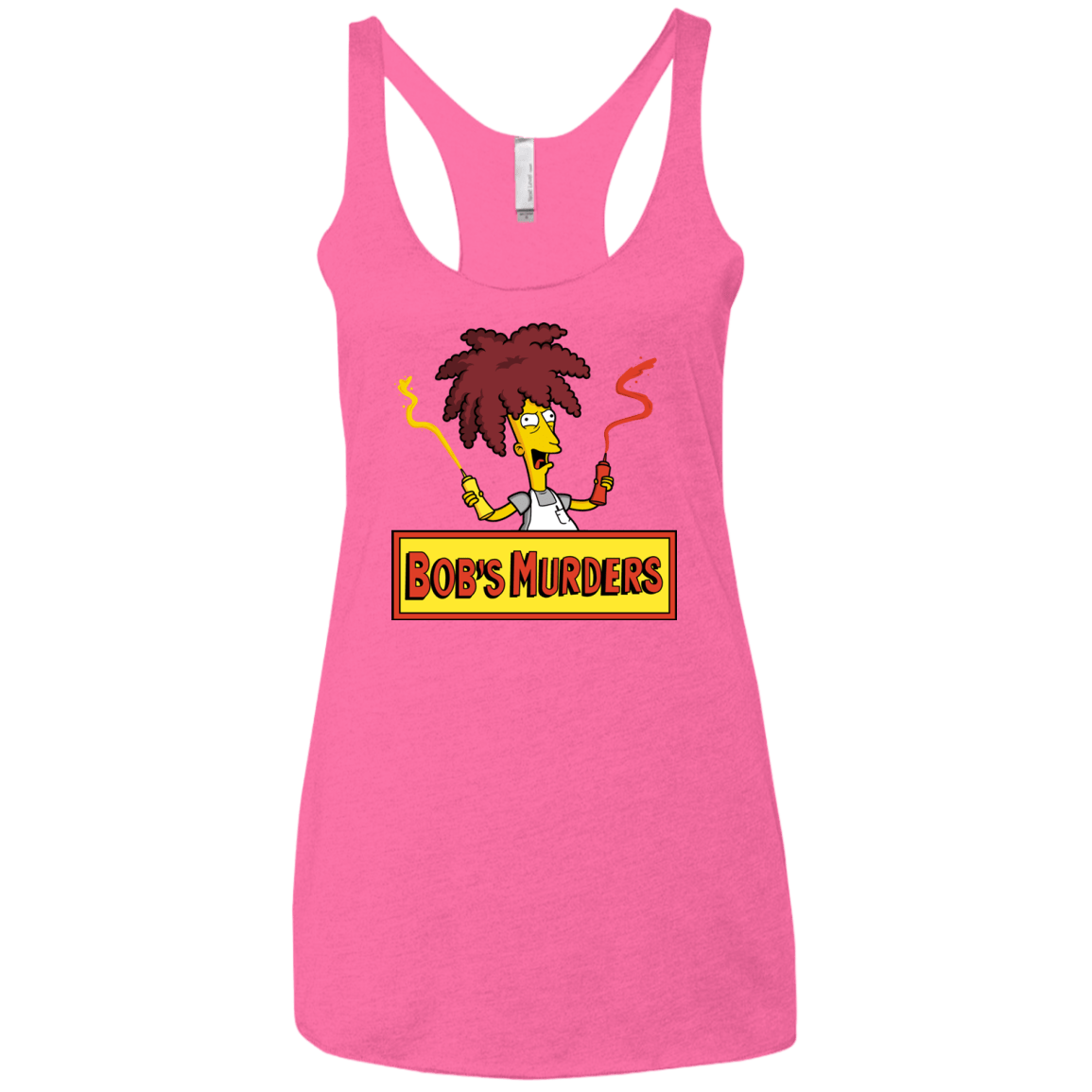 T-Shirts Vintage Pink / X-Small Bobs Murders Women's Triblend Racerback Tank