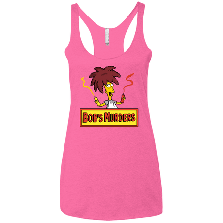T-Shirts Vintage Pink / X-Small Bobs Murders Women's Triblend Racerback Tank