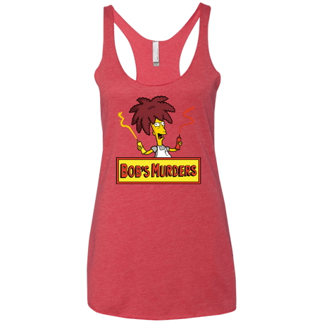 T-Shirts Vintage Red / X-Small Bobs Murders Women's Triblend Racerback Tank