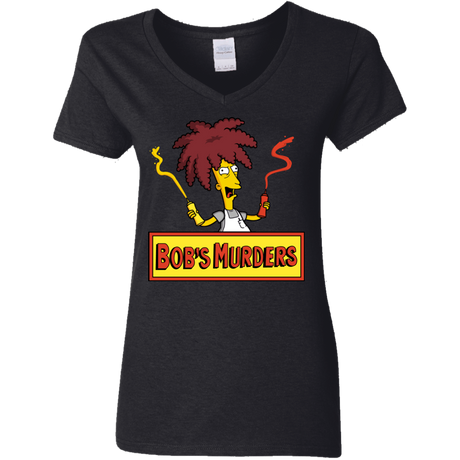 T-Shirts Black / S Bobs Murders Women's V-Neck T-Shirt