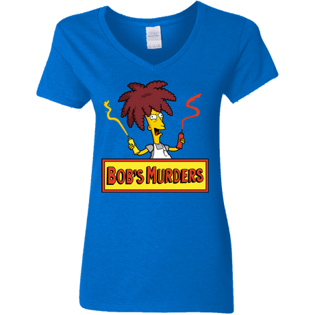 T-Shirts Royal / S Bobs Murders Women's V-Neck T-Shirt