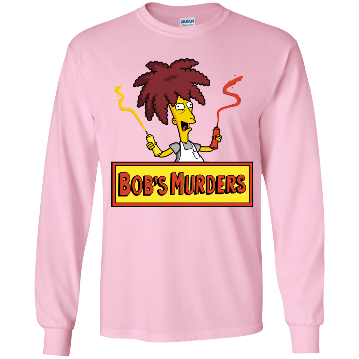 T-Shirts Light Pink / YS Bobs Murders Youth Long Sleeve T-Shirt