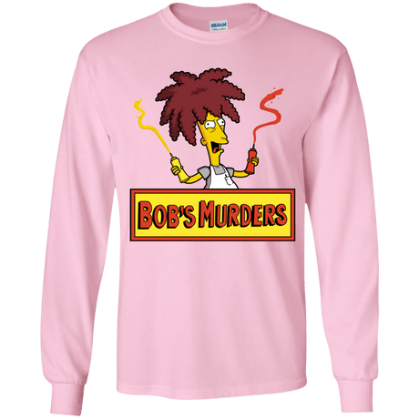 T-Shirts Light Pink / YS Bobs Murders Youth Long Sleeve T-Shirt