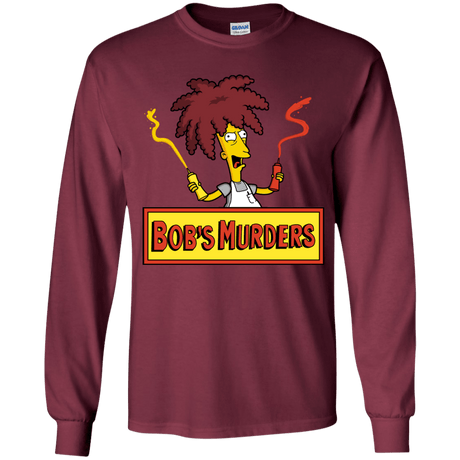 T-Shirts Maroon / YS Bobs Murders Youth Long Sleeve T-Shirt