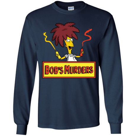 T-Shirts Navy / YS Bobs Murders Youth Long Sleeve T-Shirt