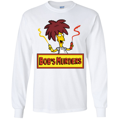 T-Shirts White / YS Bobs Murders Youth Long Sleeve T-Shirt