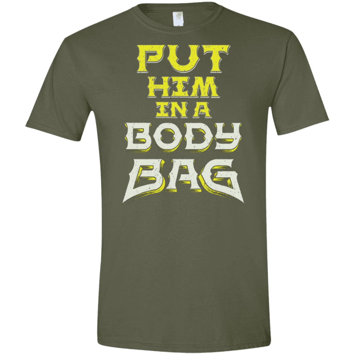 T-Shirts Military Green / S BODY BAG Men's Semi-Fitted Softstyle
