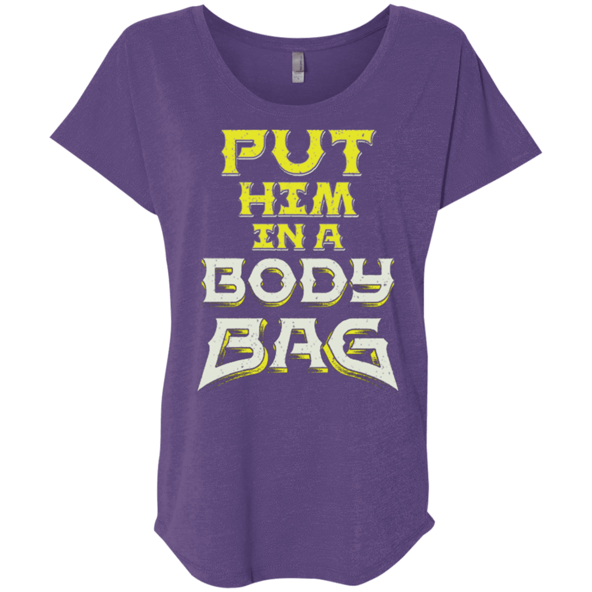 T-Shirts Purple Rush / X-Small BODY BAG Triblend Dolman Sleeve