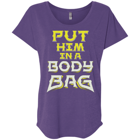 T-Shirts Purple Rush / X-Small BODY BAG Triblend Dolman Sleeve