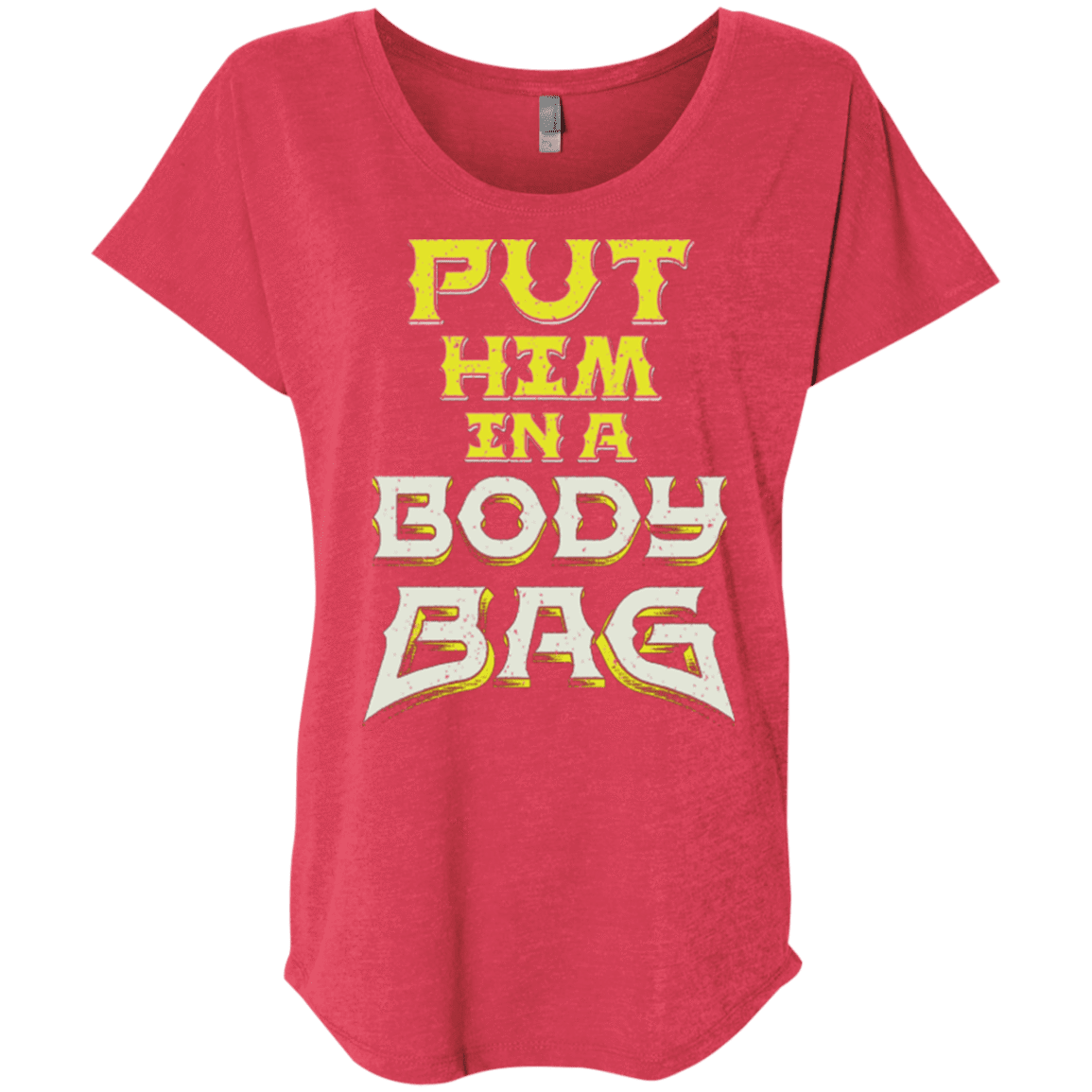T-Shirts Vintage Red / X-Small BODY BAG Triblend Dolman Sleeve
