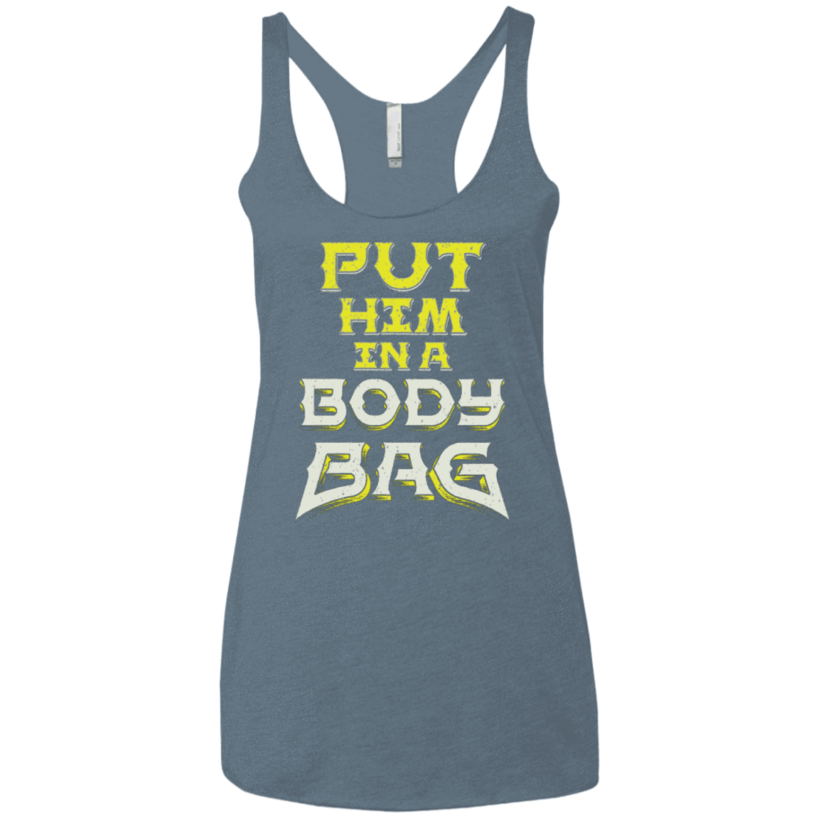 T-Shirts Indigo / X-Small BODY BAG Women's Triblend Racerback Tank
