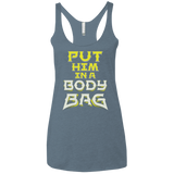 T-Shirts Indigo / X-Small BODY BAG Women's Triblend Racerback Tank