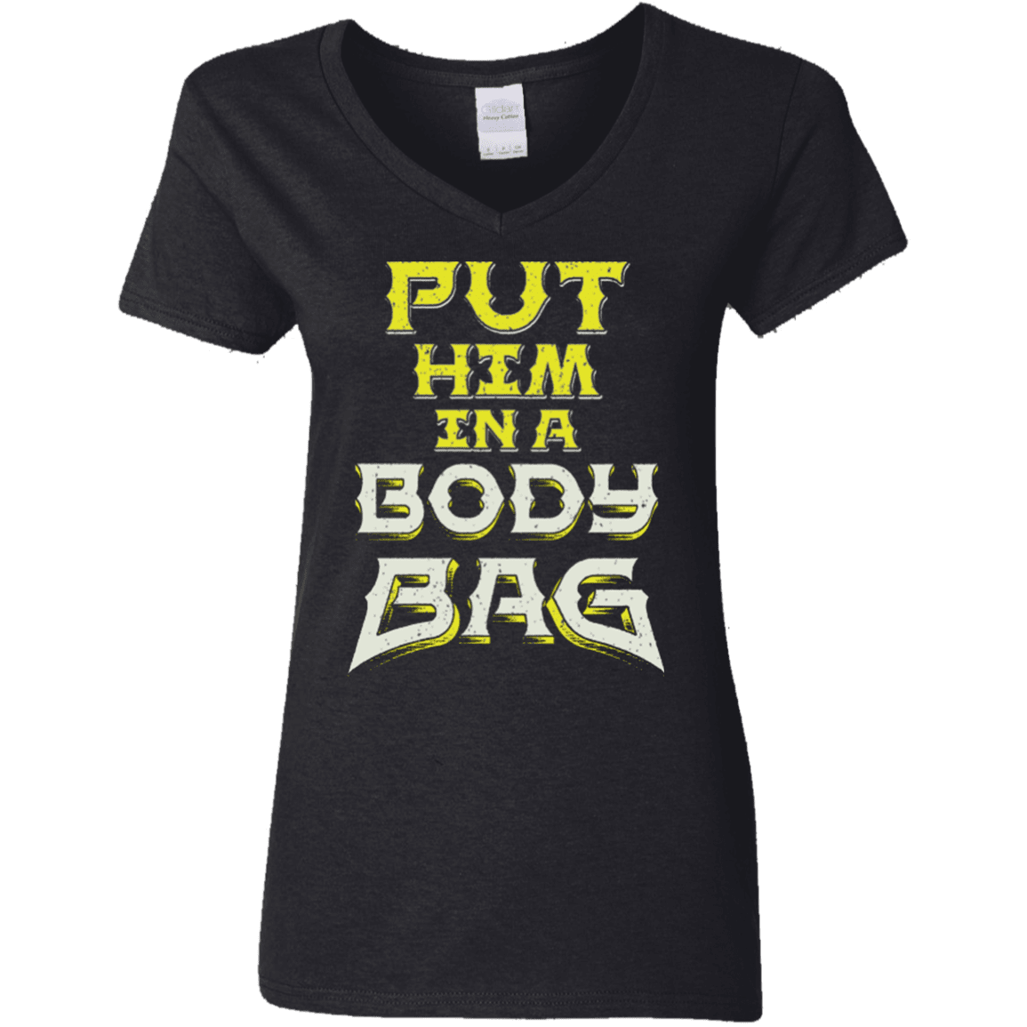 T-Shirts Black / S BODY BAG Women's V-Neck T-Shirt