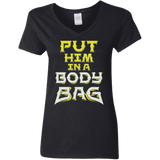 T-Shirts Black / S BODY BAG Women's V-Neck T-Shirt