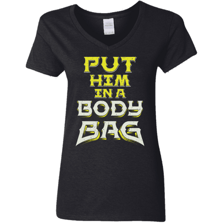 T-Shirts Black / S BODY BAG Women's V-Neck T-Shirt