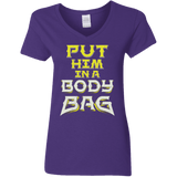 T-Shirts Purple / S BODY BAG Women's V-Neck T-Shirt