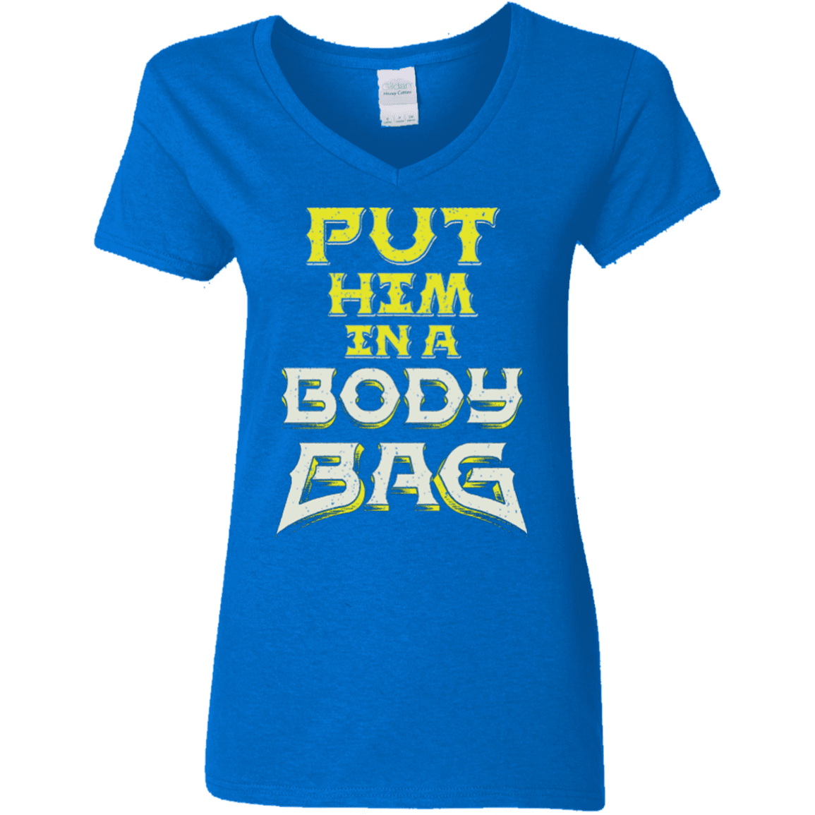 T-Shirts Royal / S BODY BAG Women's V-Neck T-Shirt