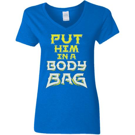 T-Shirts Royal / S BODY BAG Women's V-Neck T-Shirt