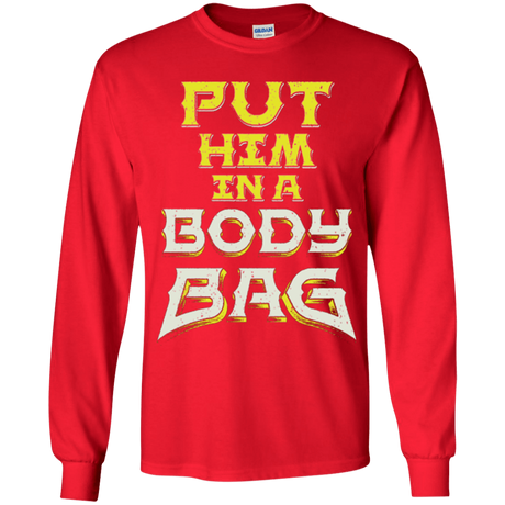 T-Shirts Red / YS BODY BAG Youth Long Sleeve T-Shirt