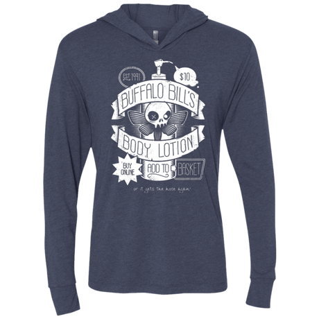 T-Shirts Vintage Navy / X-Small Body Lotion Triblend Long Sleeve Hoodie Tee