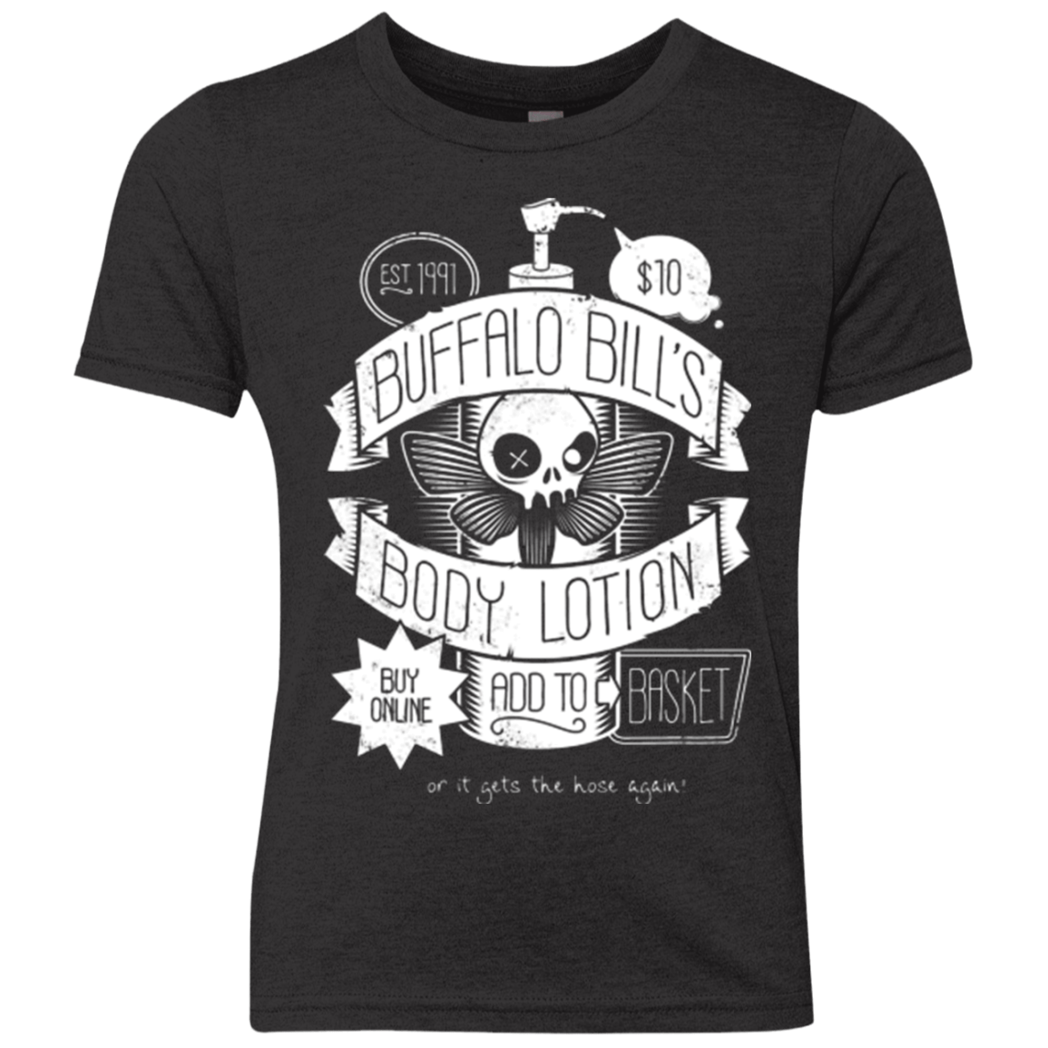 T-Shirts Vintage Black / YXS Body Lotion Youth Triblend T-Shirt