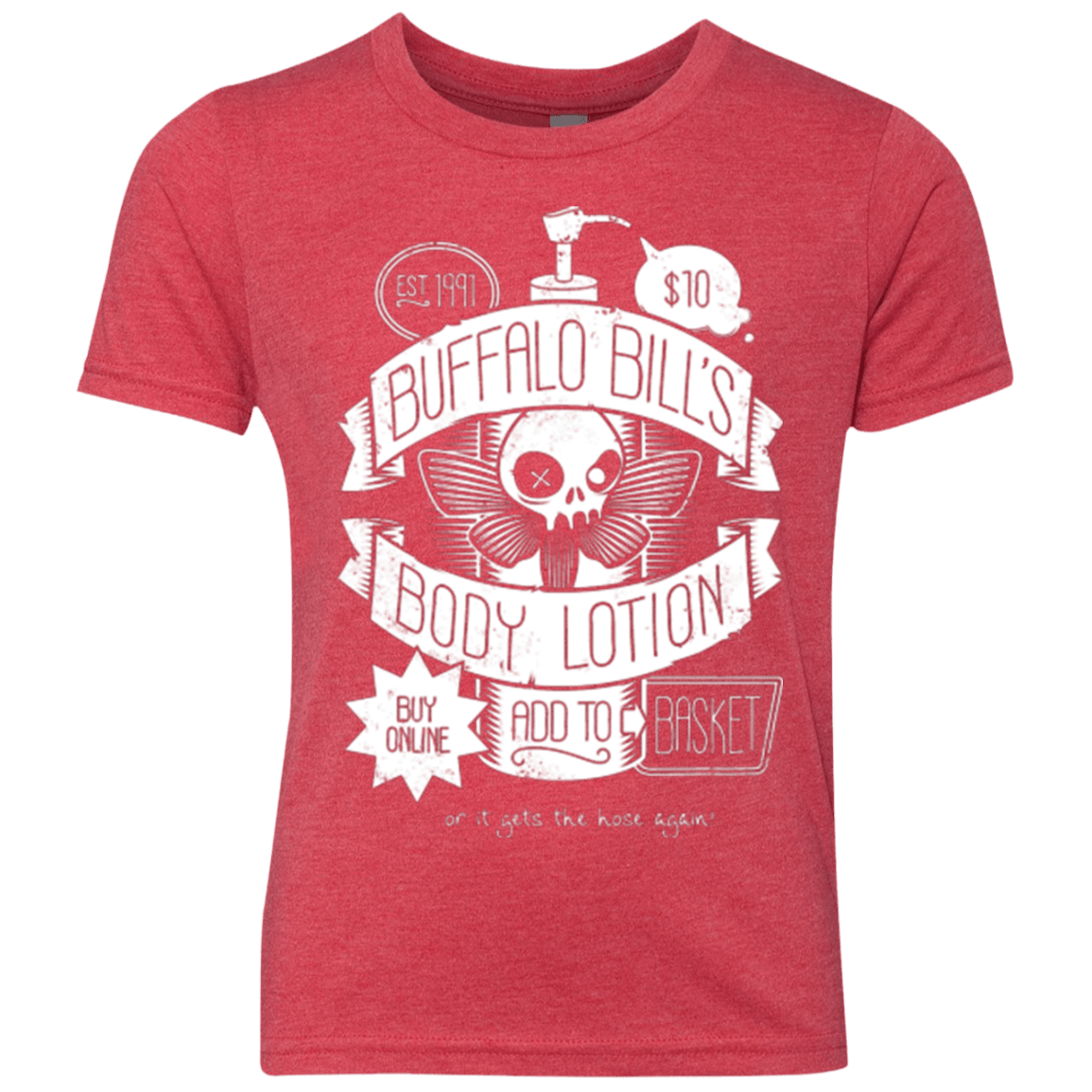 T-Shirts Vintage Red / YXS Body Lotion Youth Triblend T-Shirt