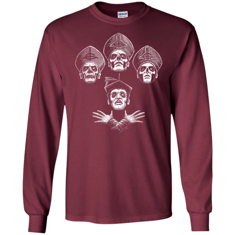 T-Shirts Maroon / S Bohemian Ghost Men's Long Sleeve T-Shirt