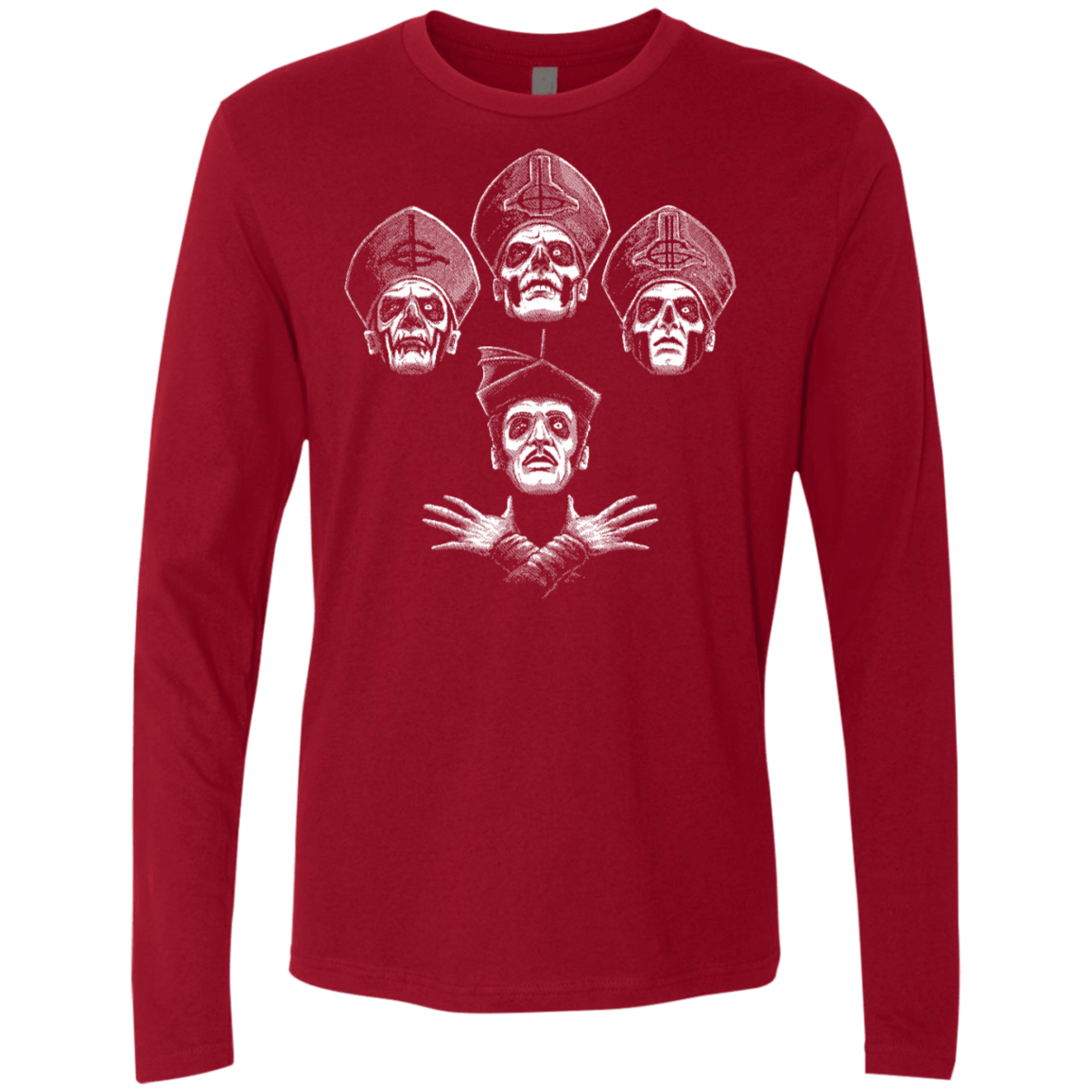 T-Shirts Cardinal / S Bohemian Ghost Men's Premium Long Sleeve