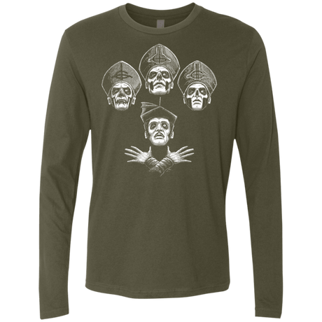 T-Shirts Military Green / S Bohemian Ghost Men's Premium Long Sleeve