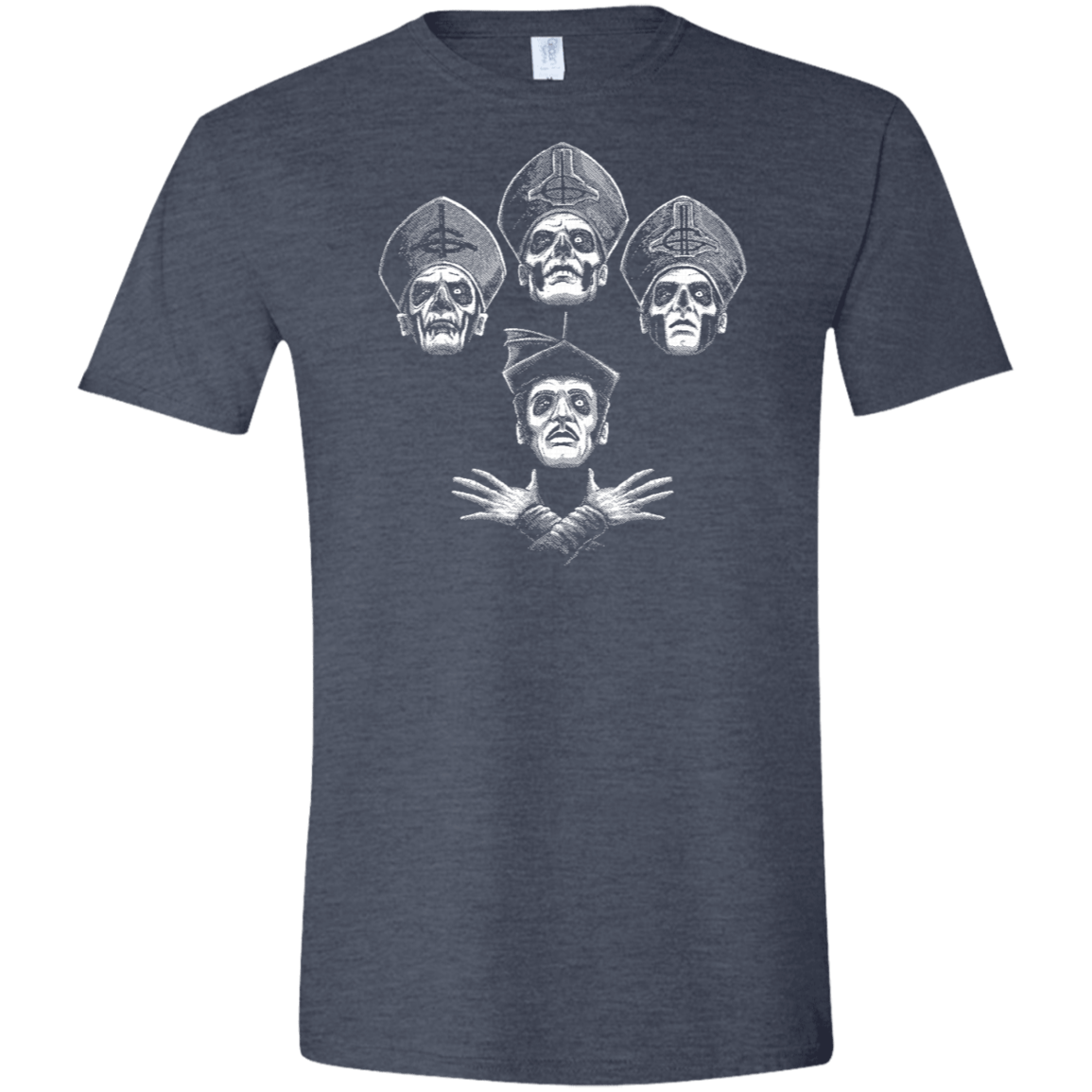 T-Shirts Heather Navy / S Bohemian Ghost Men's Semi-Fitted Softstyle