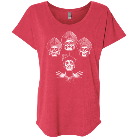 T-Shirts Vintage Red / X-Small Bohemian Ghost Triblend Dolman Sleeve