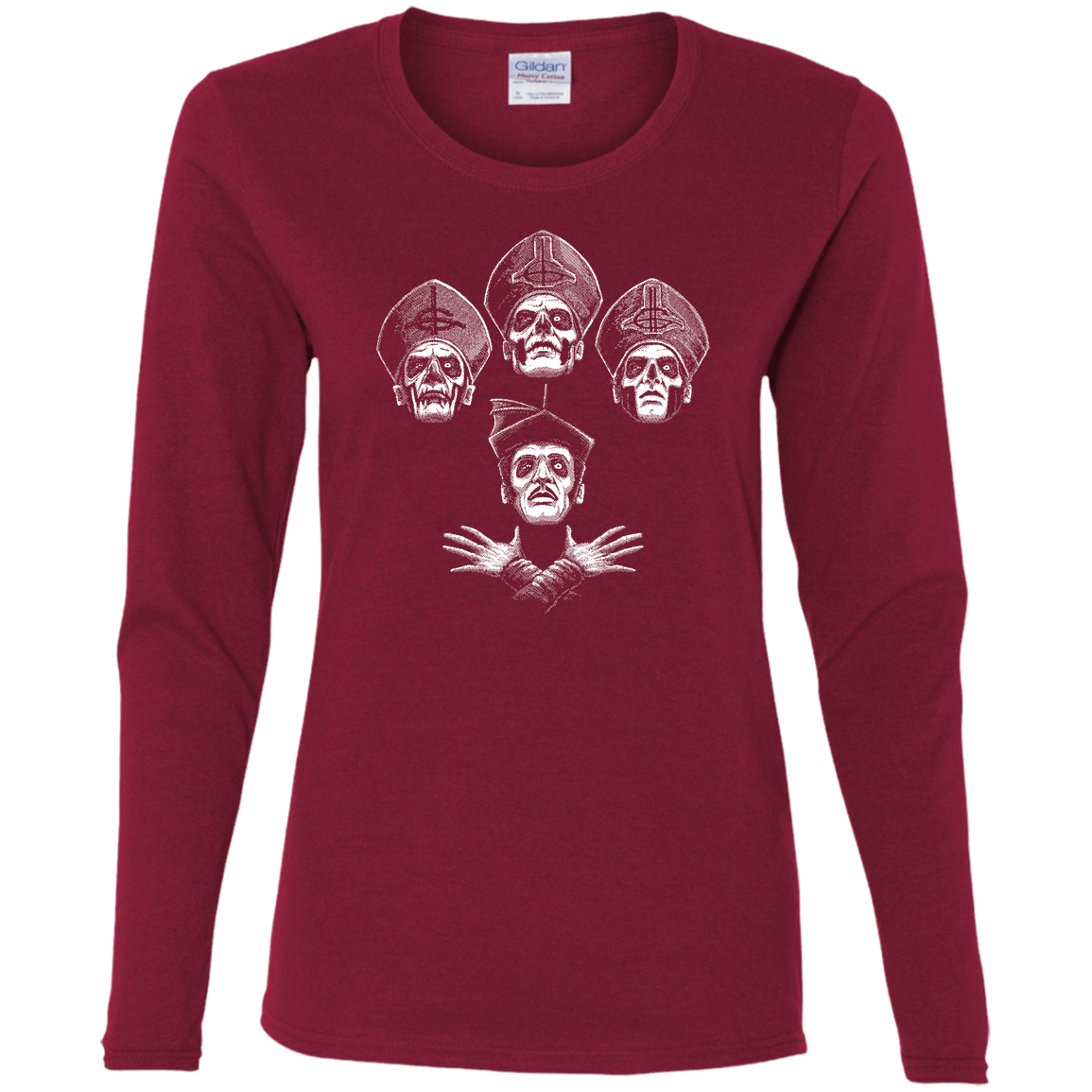 T-Shirts Cardinal / S Bohemian Ghost Women's Long Sleeve T-Shirt