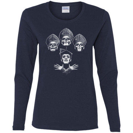 T-Shirts Navy / S Bohemian Ghost Women's Long Sleeve T-Shirt