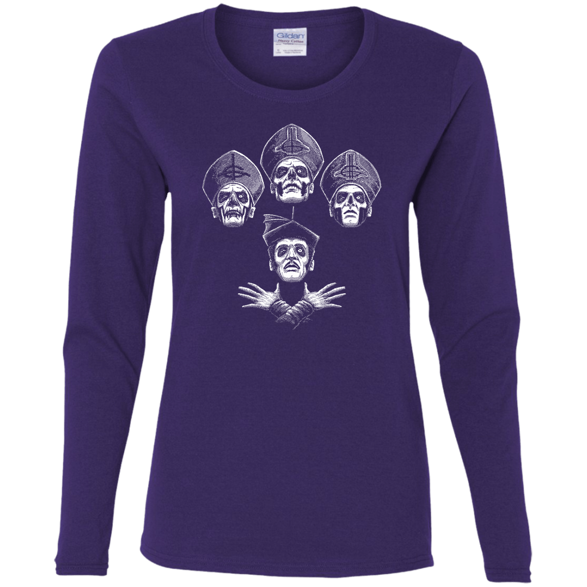 T-Shirts Purple / S Bohemian Ghost Women's Long Sleeve T-Shirt