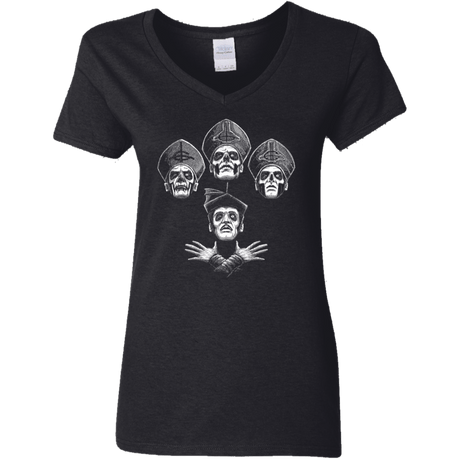 T-Shirts Black / S Bohemian Ghost Women's V-Neck T-Shirt