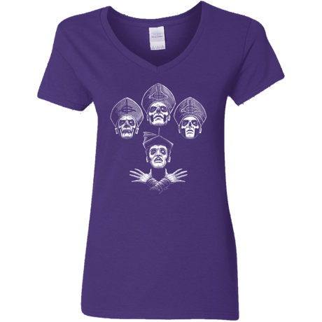 T-Shirts Purple / S Bohemian Ghost Women's V-Neck T-Shirt