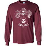 T-Shirts Maroon / YS Bohemian Ghost Youth Long Sleeve T-Shirt