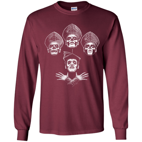 T-Shirts Maroon / YS Bohemian Ghost Youth Long Sleeve T-Shirt
