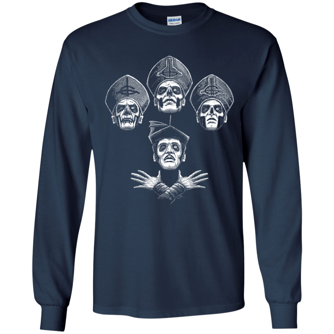 T-Shirts Navy / YS Bohemian Ghost Youth Long Sleeve T-Shirt
